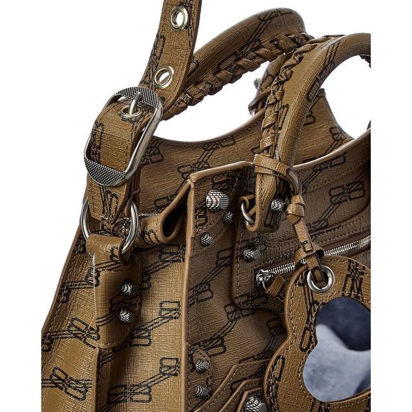 Balenciaga Neo Cagole Xs Leather Shoulder Bag, Brown - Picture 3 of 5